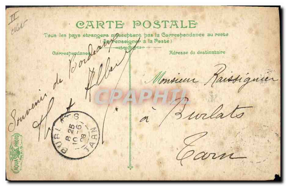 CPA Militaria Marins La vie du marin Recreation a bord Le jeu de cartes — Rückseite