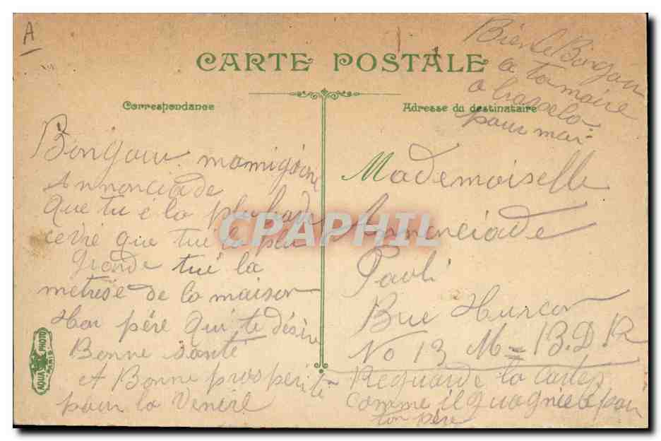 École de matelotages — La Vie du Marin — Éditeur L.V. K.C. n° 2676 — Reverso