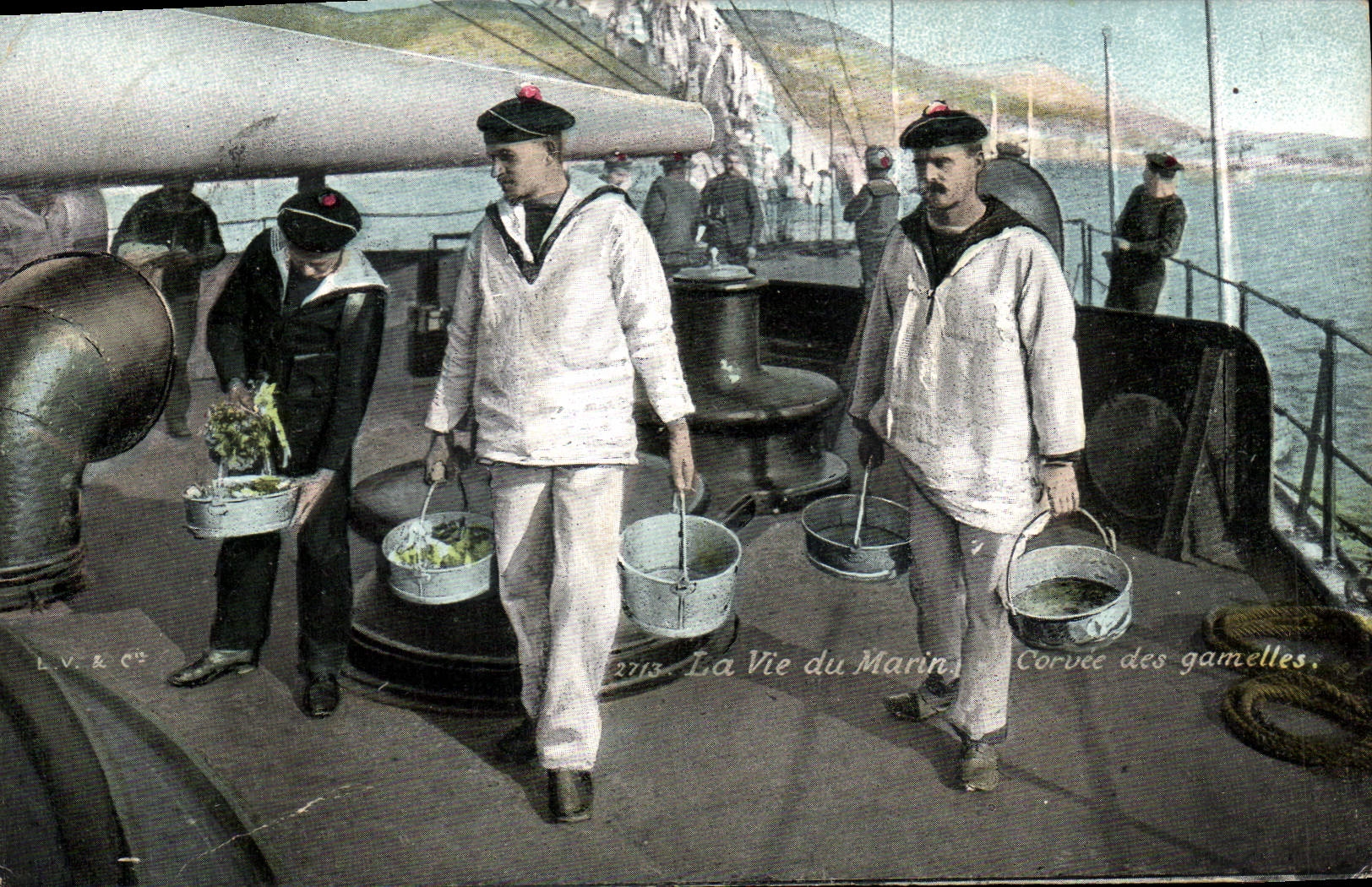 Corvée des gamelles — La Vie du Marin — L.V. & C°