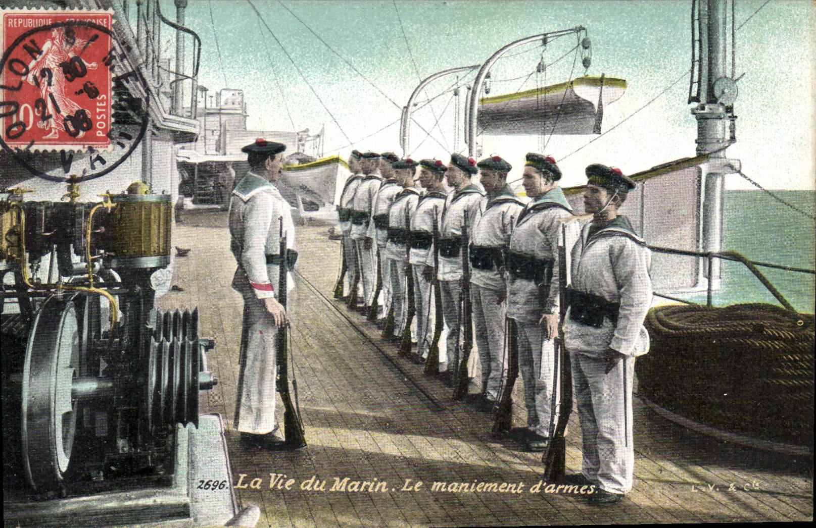 La Vie du Marin. Le maniement d'armes — L.V. & Cie, n°2696