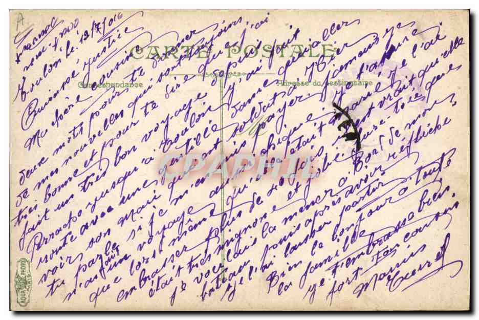 CPA Militaria Marins La vie du marin La forge Forgeron — Verso