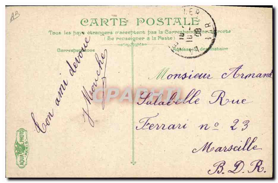 La Vie du Marin — Scène de distribution de repas à bord — Éditeur : La Vie du Marin, n° 2677 — Reverso