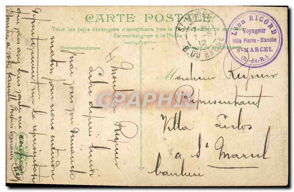 La Vie du Marin — Chargement d'un canon de 100 mm — Éditeur La Vie du Marin, n° 2691 — Verso
