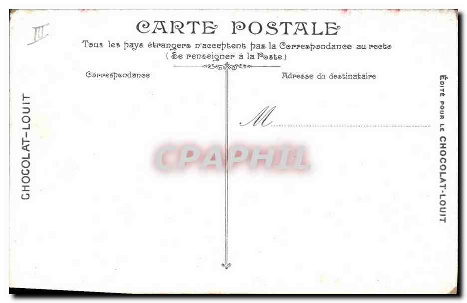Infanterie — Étude des élèves-caporaux — L.V. & Cie, n° 3614 — Verso