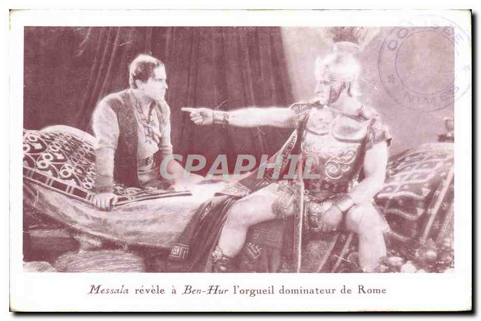 Messala révèle à Ben-Hur l'orgueil dominateur de Rome — scène tirée du film Ben-Hur — Éditions Tallandier