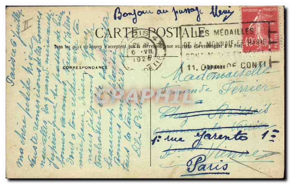 CPA Cinema Pont aux Dames Maison de retraite des artistes dramatiques Vue generale — Back