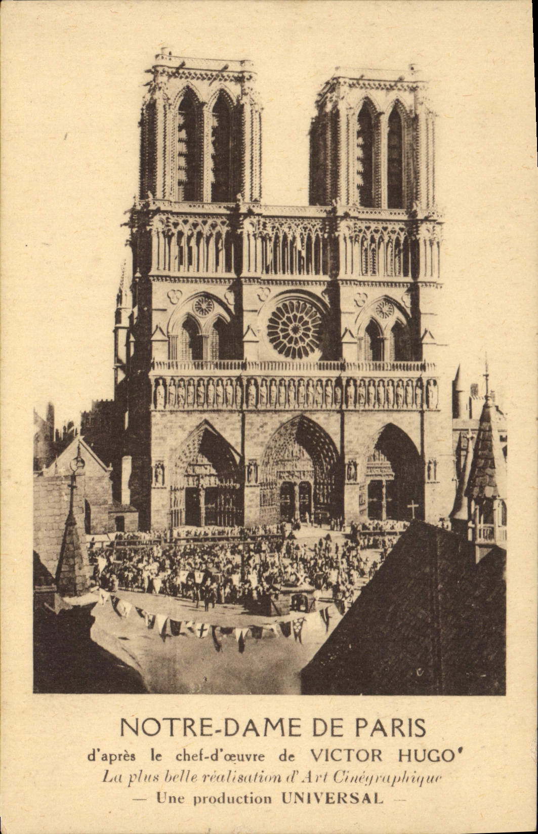 CPA Cinema Notre Dame de Paris Victor Hugo 