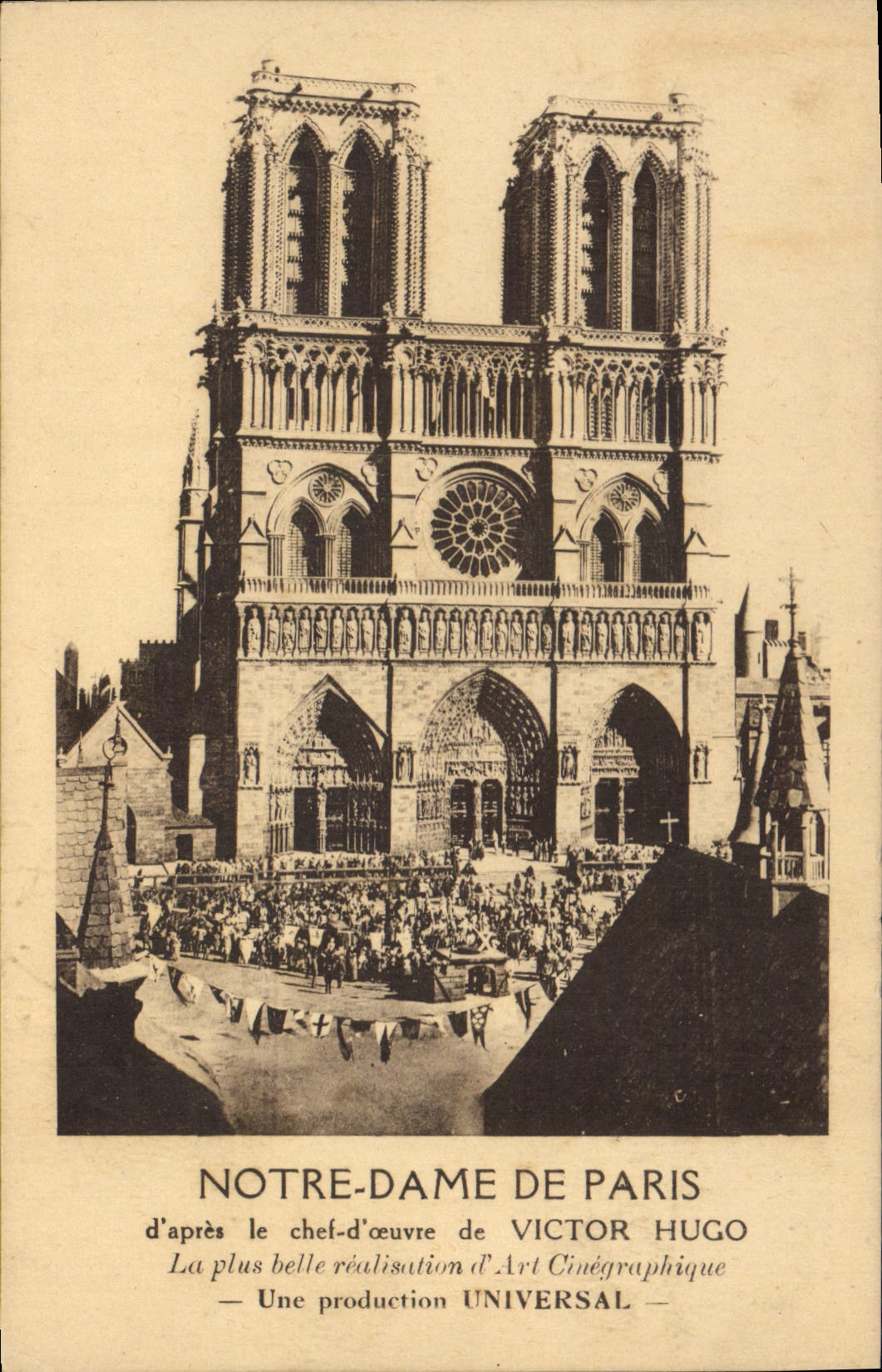 CPA Cinema Notre Dame de Paris Victor Hugo 