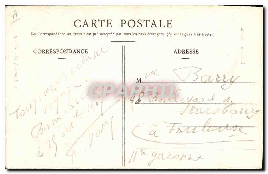 CPA Folklore Bressan ancien  — Verso