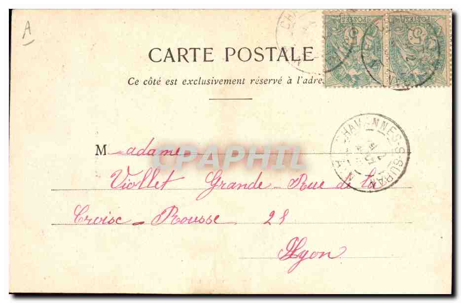 CPA Folklore Veillee Bressane  — Verso