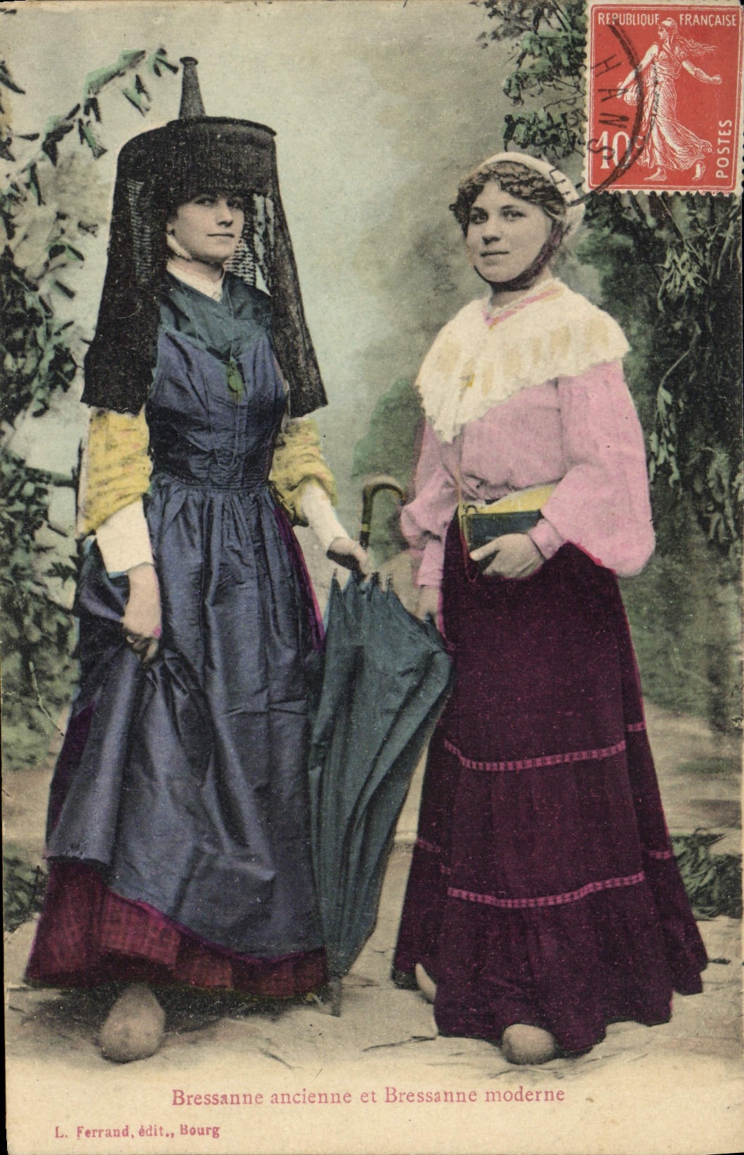 CPA Folklore Bressanne ancienne et Bressanne moderne 