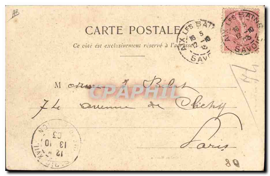 CPA Folklore Bapteme Bressan  — Verso