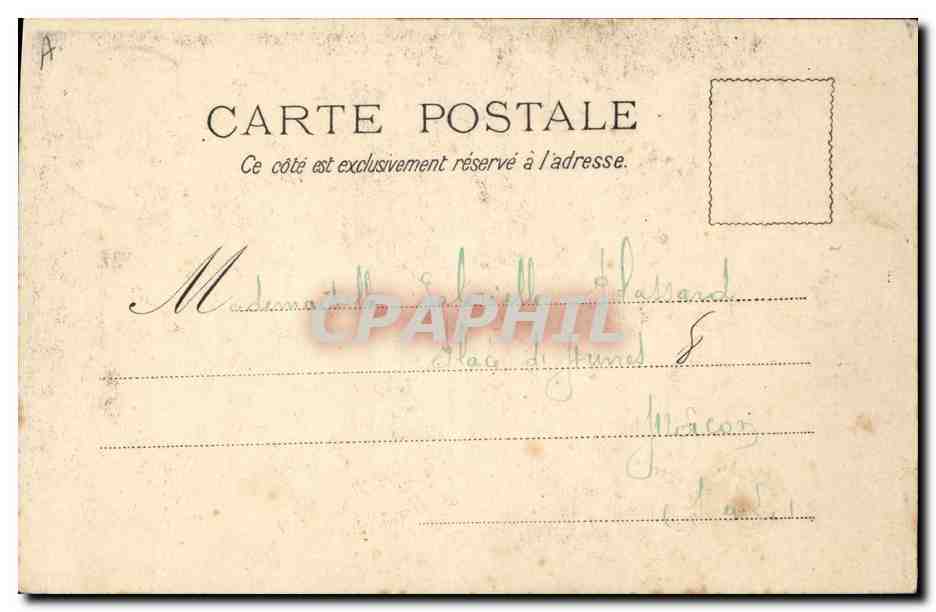 CPA Folklore Bressanne  — Verso