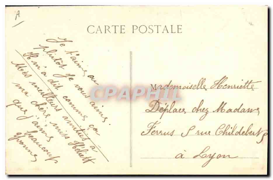 CPA Folklore Zet et Zette Declaration  — Verso