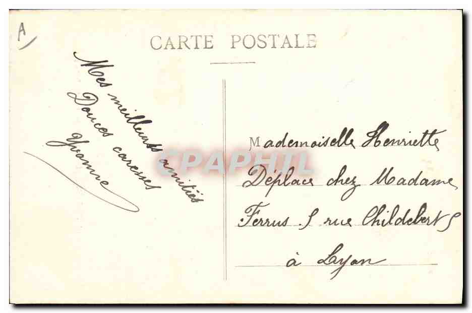 CPA Folklore Zet et Zette Discorde  — Verso
