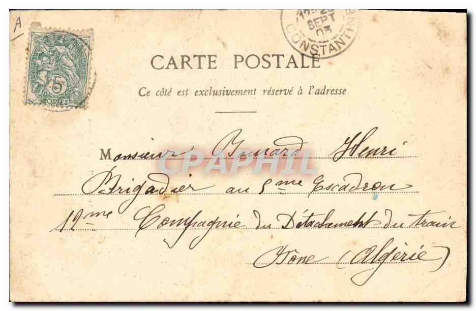 CPA Folklore La Saint Martin  — Verso