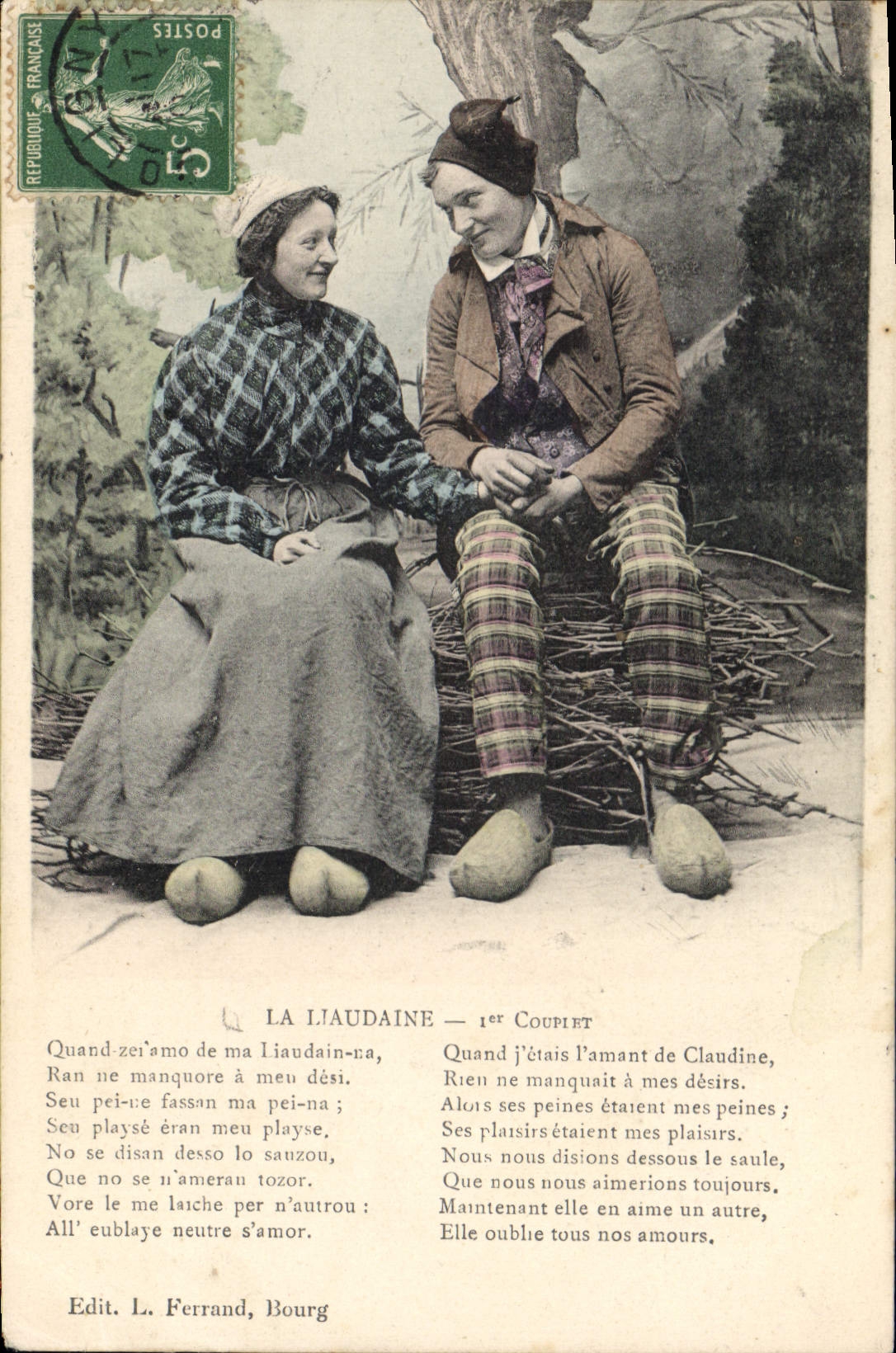 CPA Folklore La Liaudaine 
