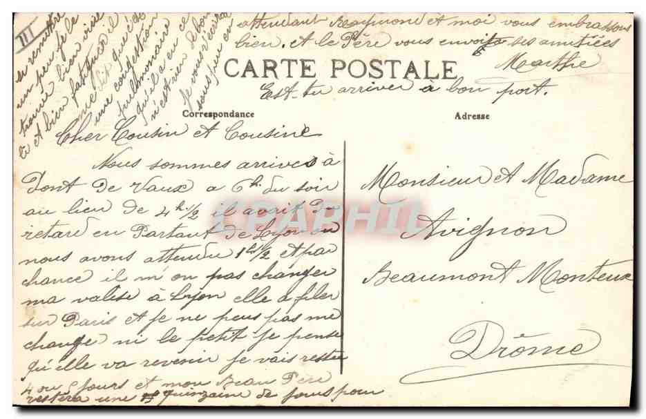 CPA Folklore Bressane  — Verso