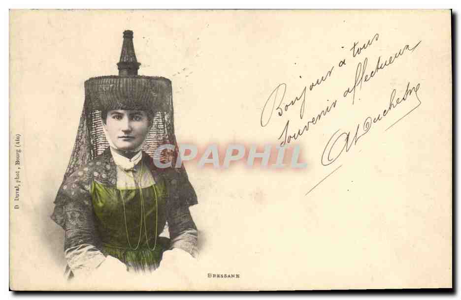 CPA Folklore Bressane 
