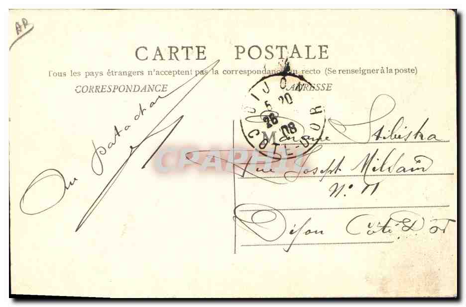 CPA Folklore Zet et Zette  — Verso