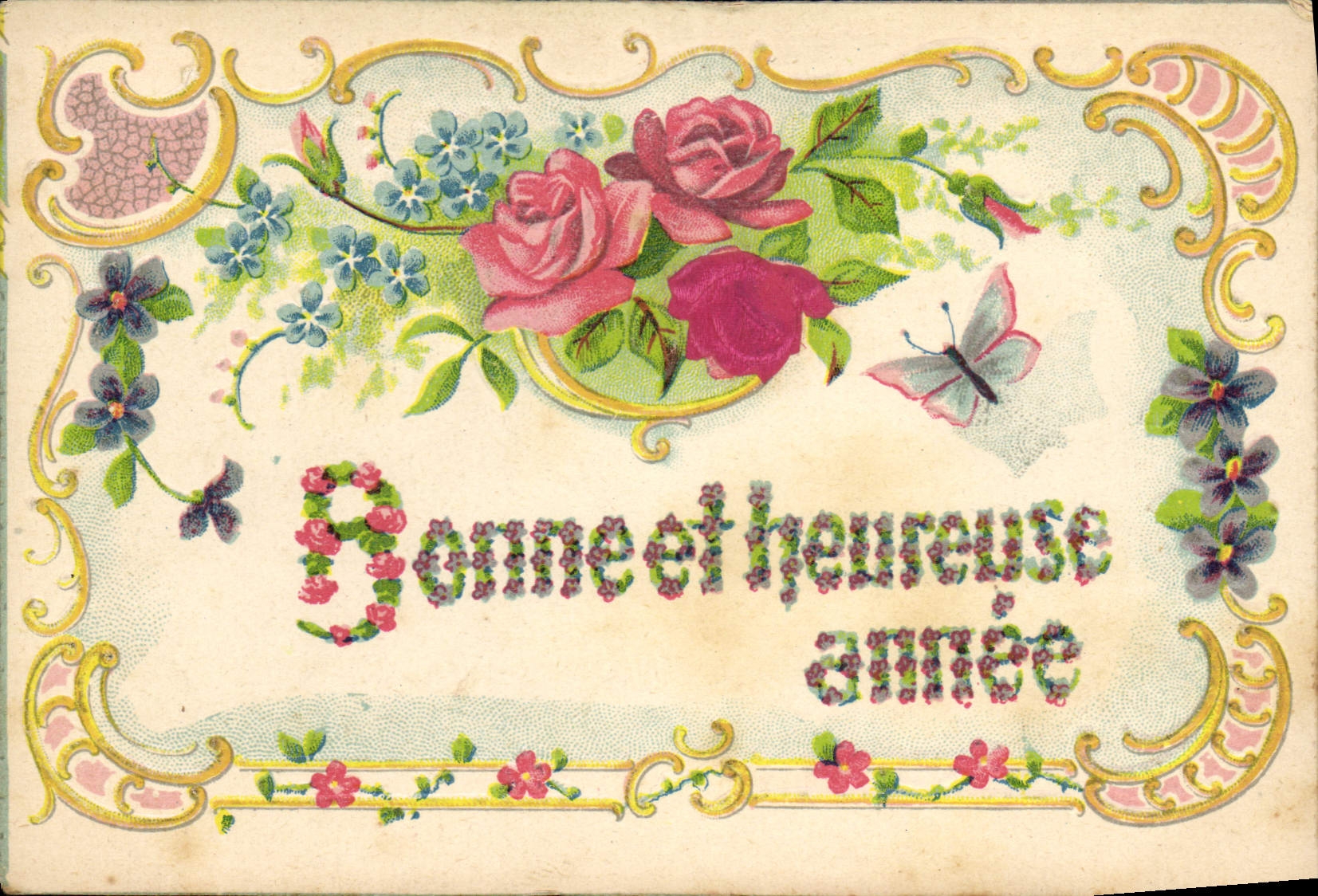 CPA Fantaisie Fleurs 