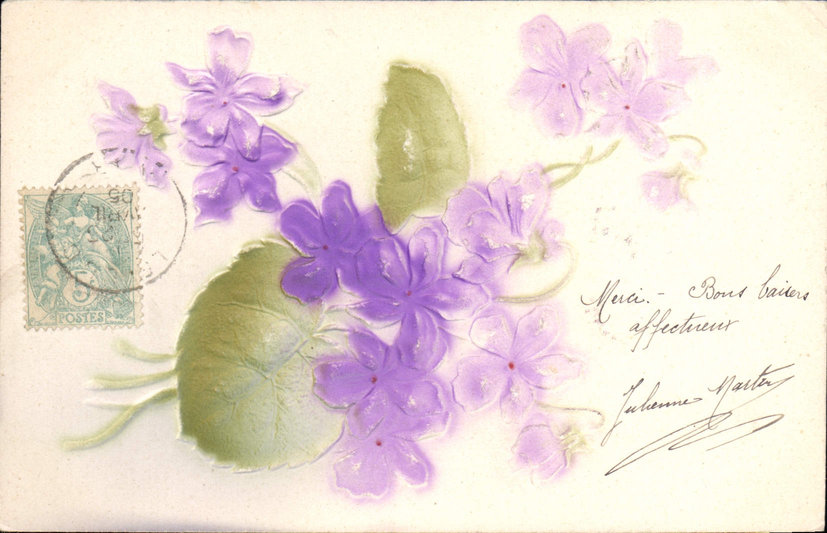 CPA Fantaisie Fleurs 