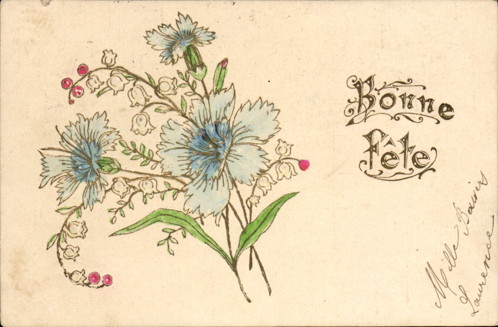 CPA Fantaisie Fleurs 