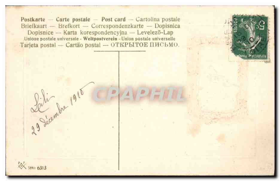 CPA Fantaisie Bonen annee  — Rückseite