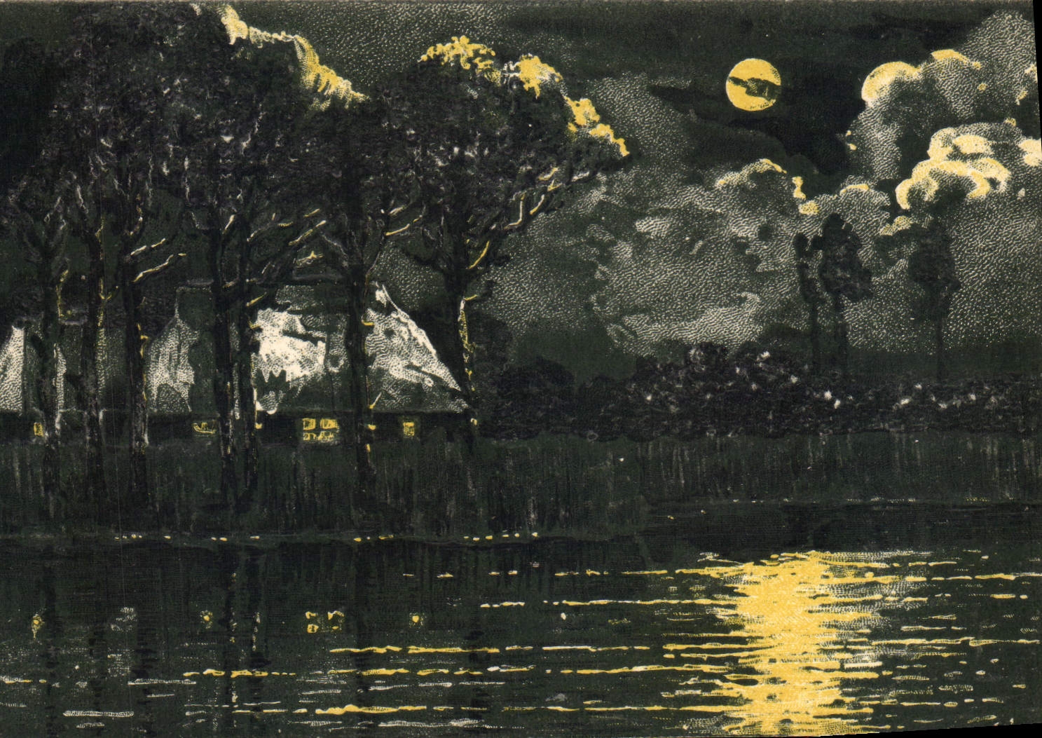 CPA Fantaisie Arbres 
