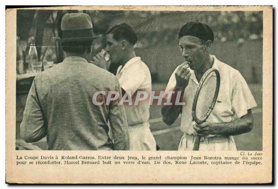 La Coupe Davis à Roland-Garros — Marcel Bernard et René Lacoste — édition Le Jour