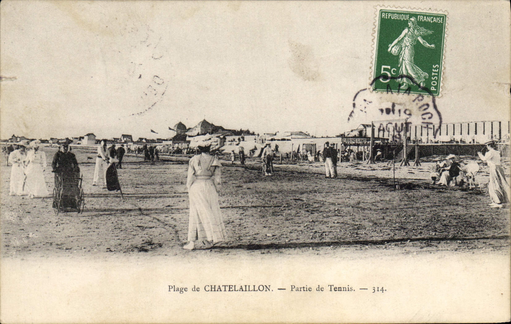 CPA Plage de Chatelaillon Partie du Tennis 