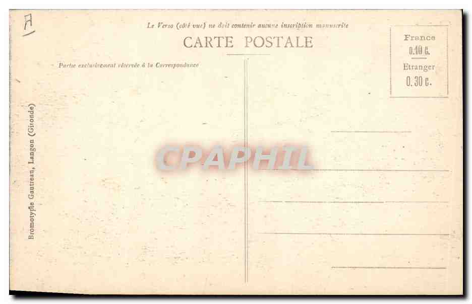 CPA Tennis Lacanau Ocean Cote d'Argent  — Back