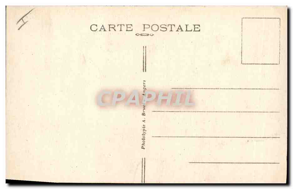CPA Tennis Le Pouliguen Une allee du bois vers les tennis  — Rückseite