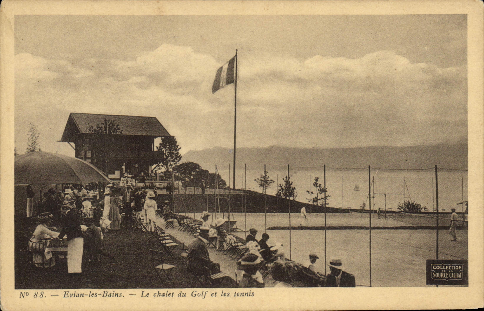 CPA Tennis Evian les Bains Le chalet du golf et les tennis 
