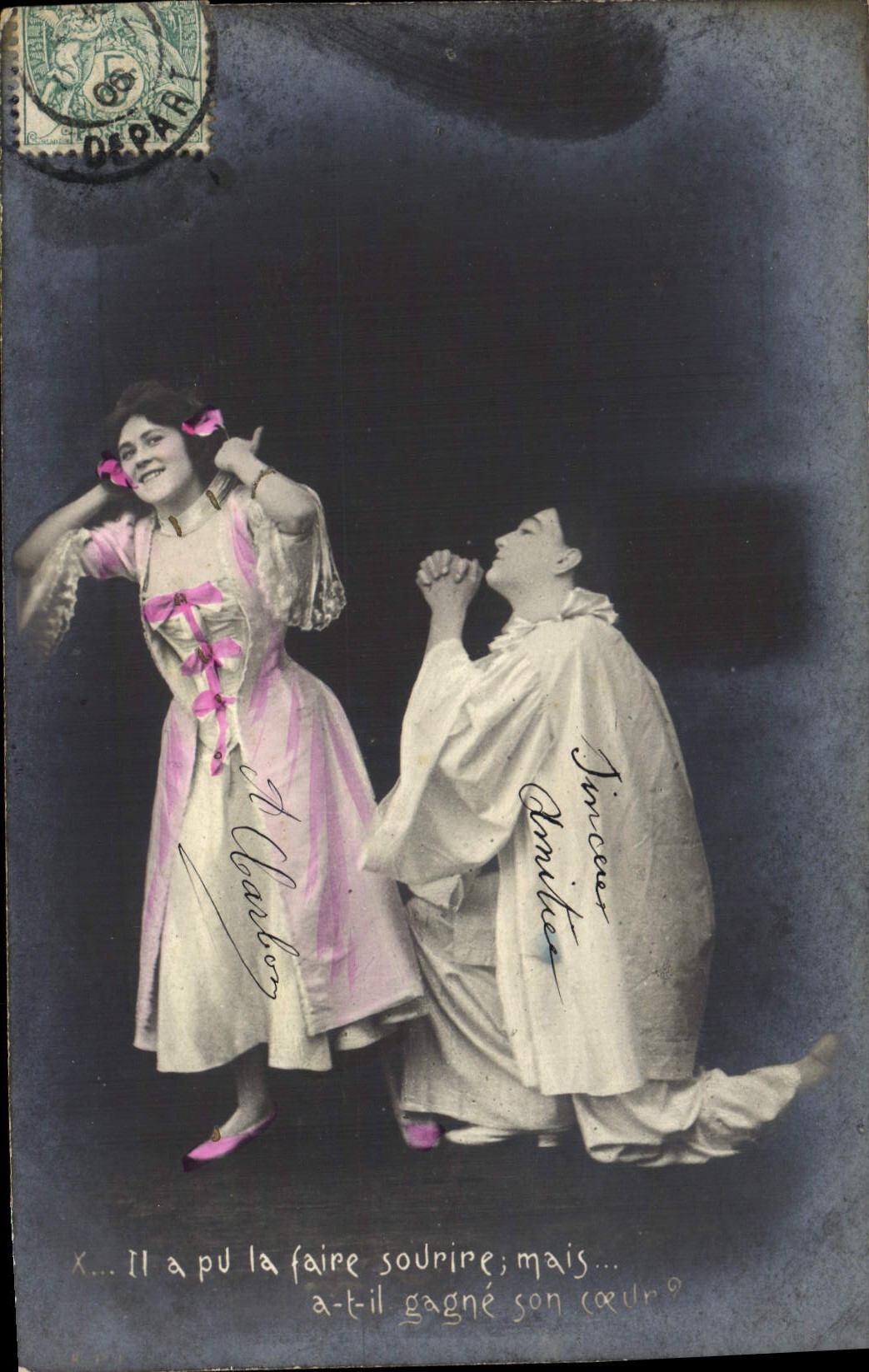 Scène de théâtre — comédie romantique — éditeur J. Dablon, n° 3