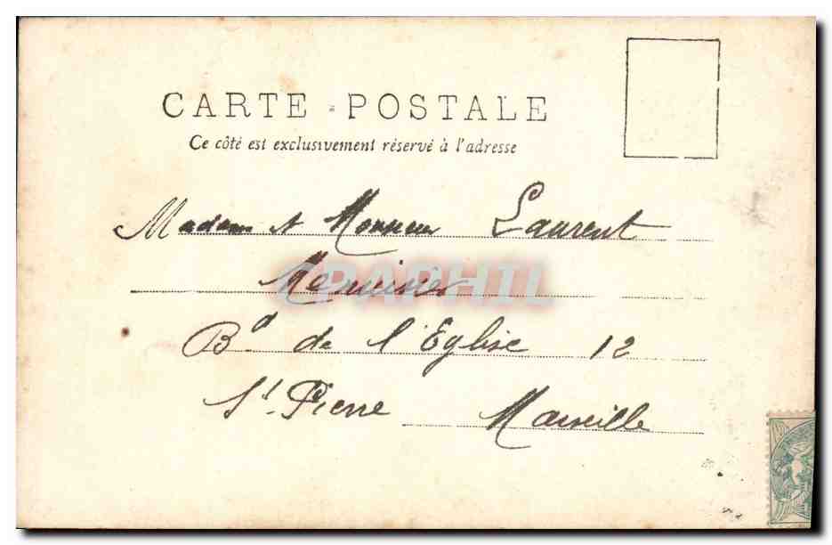 CPA Fantaisie Pierrot La musique ?  — Rückseite