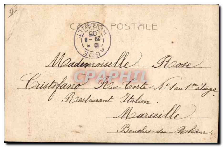 CPA Fantaisie Pierrot Enfants  — Rückseite