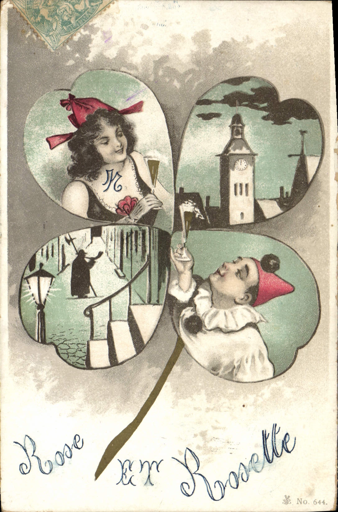 CPA Fantaisie Pierrot 