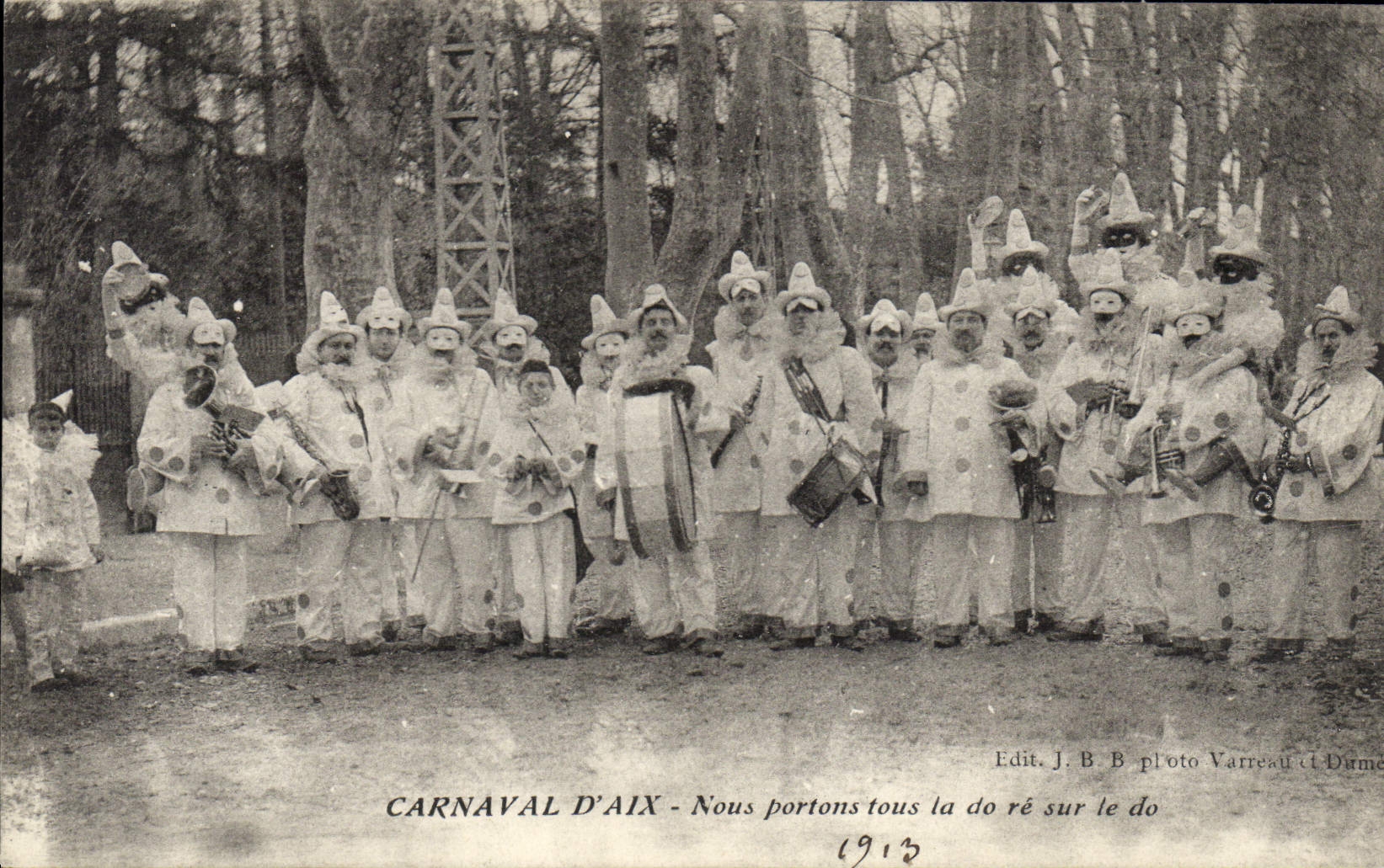 Carnaval d'Aix — 1913 — Edit. J.B. photo Varreau d'Ume