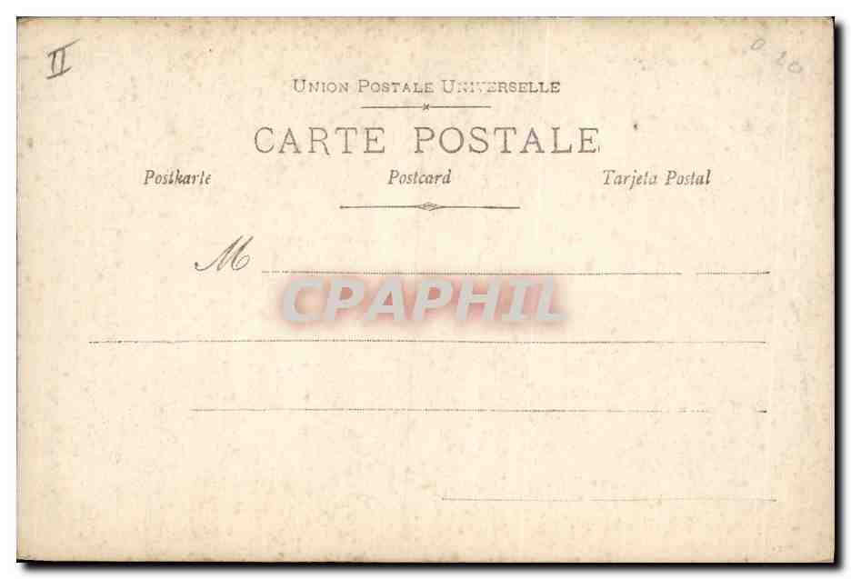 CPA Fantaisie Pierrot Amour et bicyclette Velo Cycle  — Rückseite