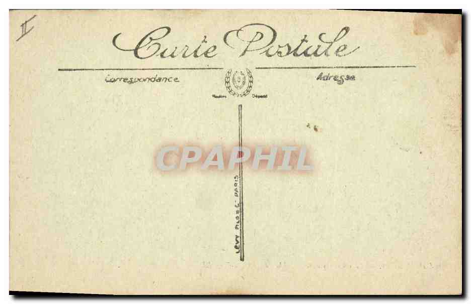 CPA Arbre Nimes Le grand cedre  — Verso