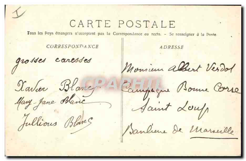 CPA Arbre La Sainte Baume Le Grand Chene  — Rückseite