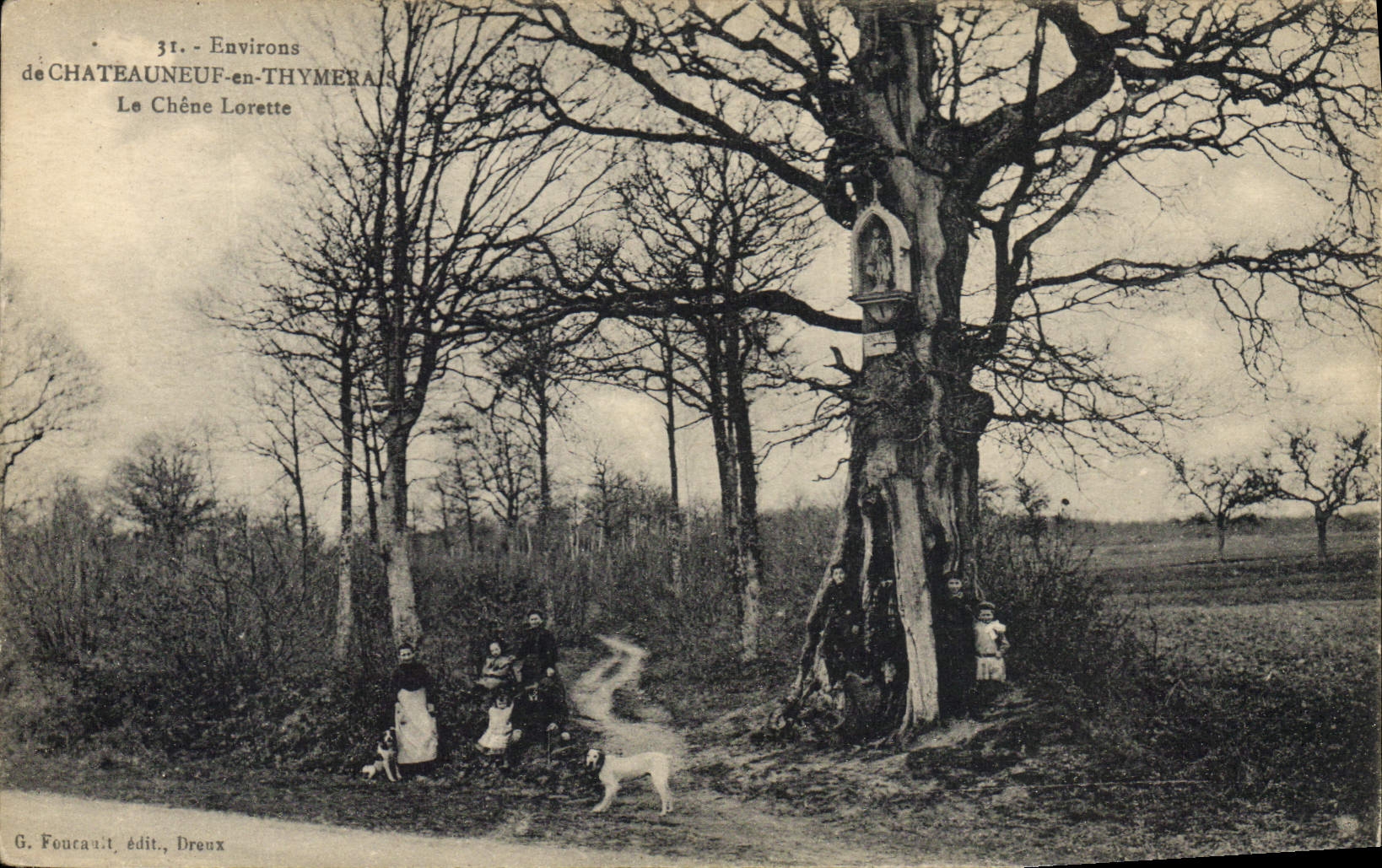 Environs de Châteauneuf-en-Thymerais — Le Chêne Lorette — G. Foucault, édit., Dreux