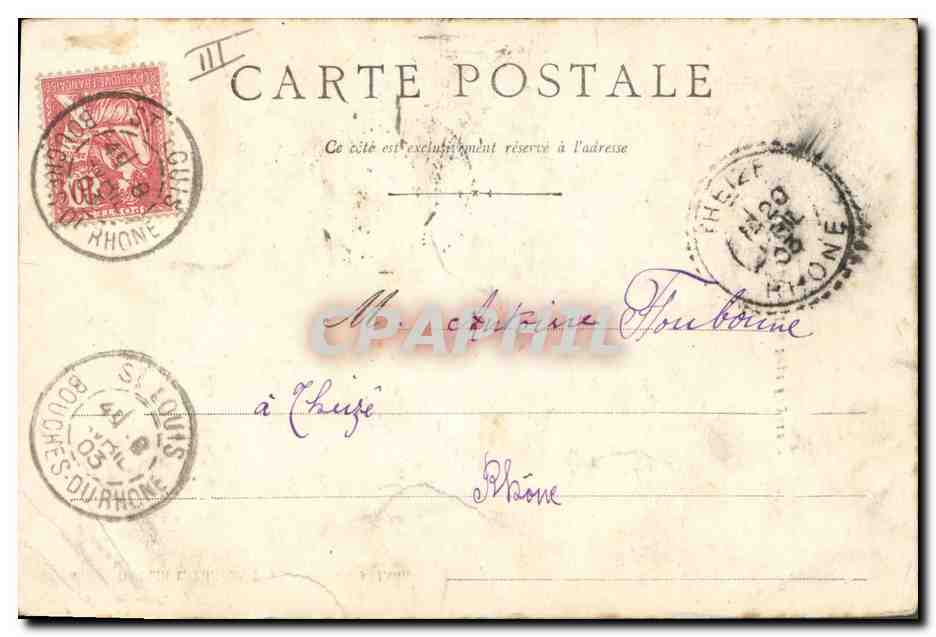 CPA Arbre La Louvesc Les sept Fayars  — Rückseite