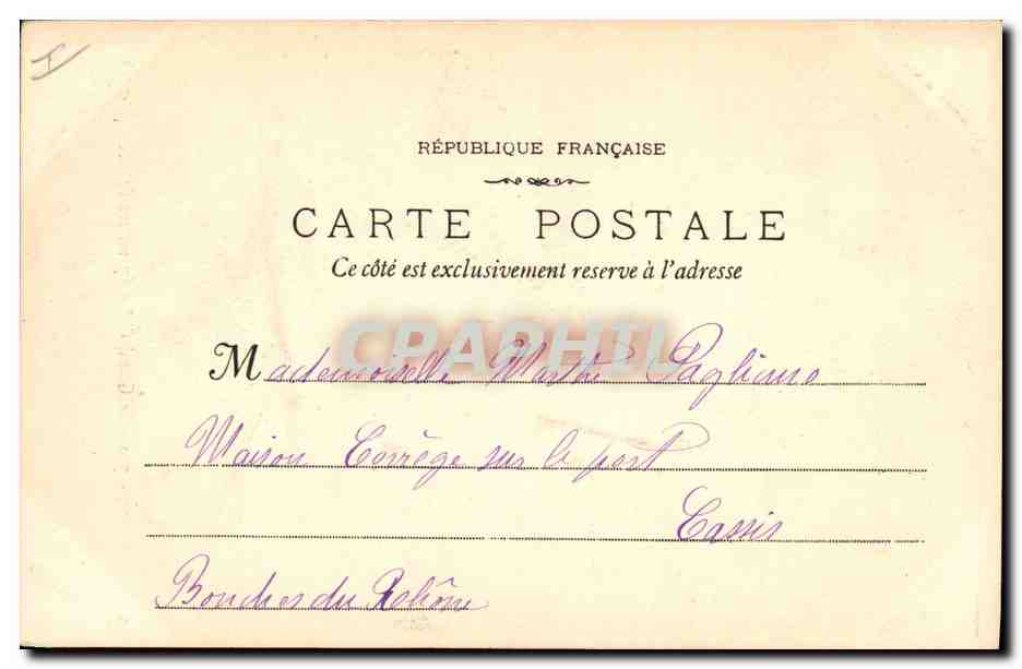 CPA Arbre La Sainte Baume Le grand chene  — Back