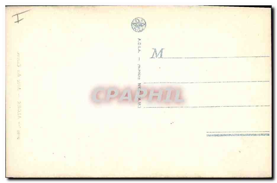 CPA Arbre Alger Allee des cactus  — Back