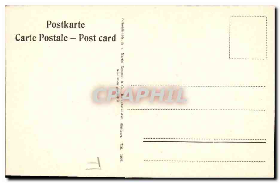 CPA Fantaisie Fleurs  — Rückseite