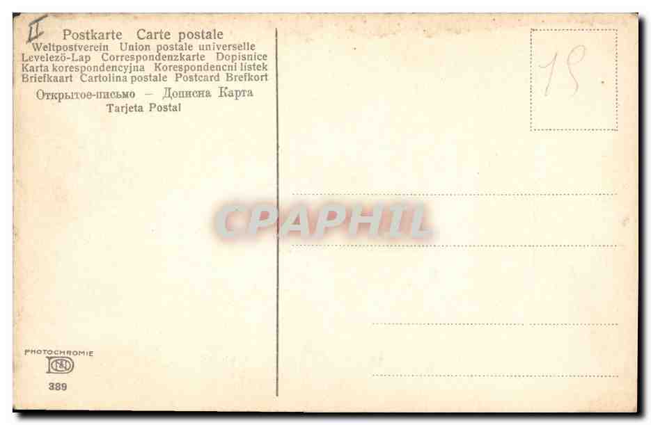 CPA Fantaisie Fleurs Citron  — Back