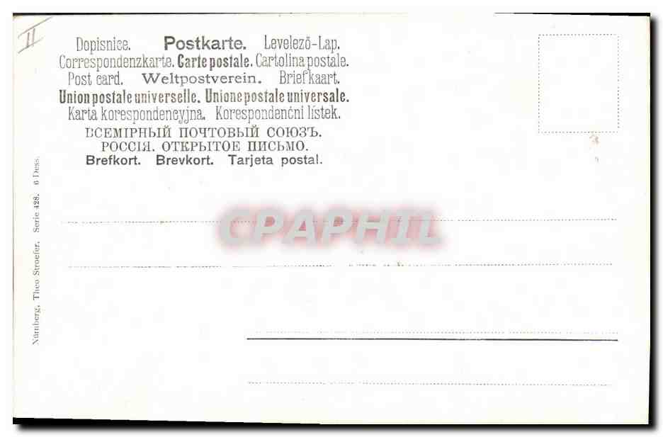 CPA Fantaisie Fleurs  — Rückseite