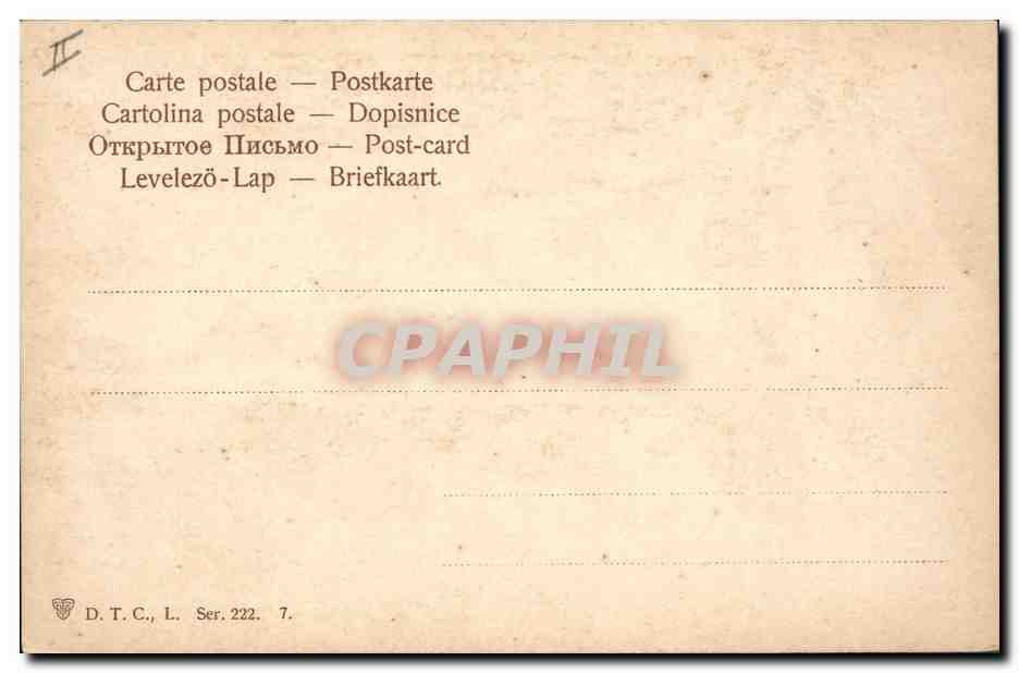 CPA Fantaisie Fleurs  — Verso
